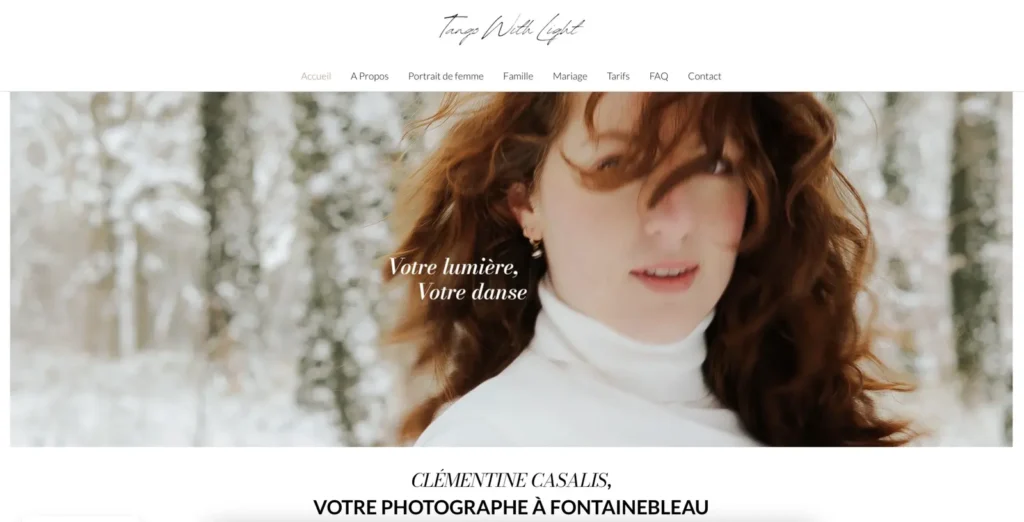 Refonte site internet photographe – Tango with Light